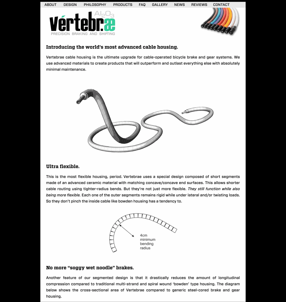 Vertebrae Components website webdesign webmaster